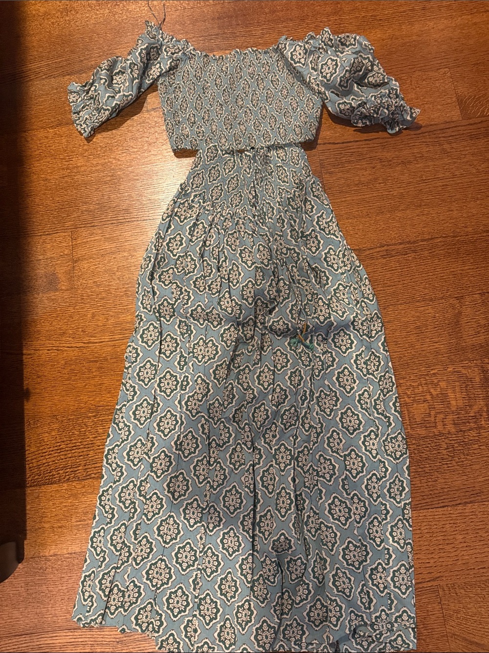 Zara patterned skirt and top matching set